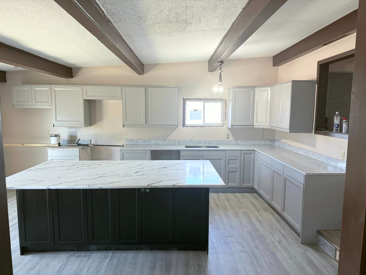 Kitchen renovation wide view